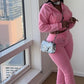 Stacked sweatsuits