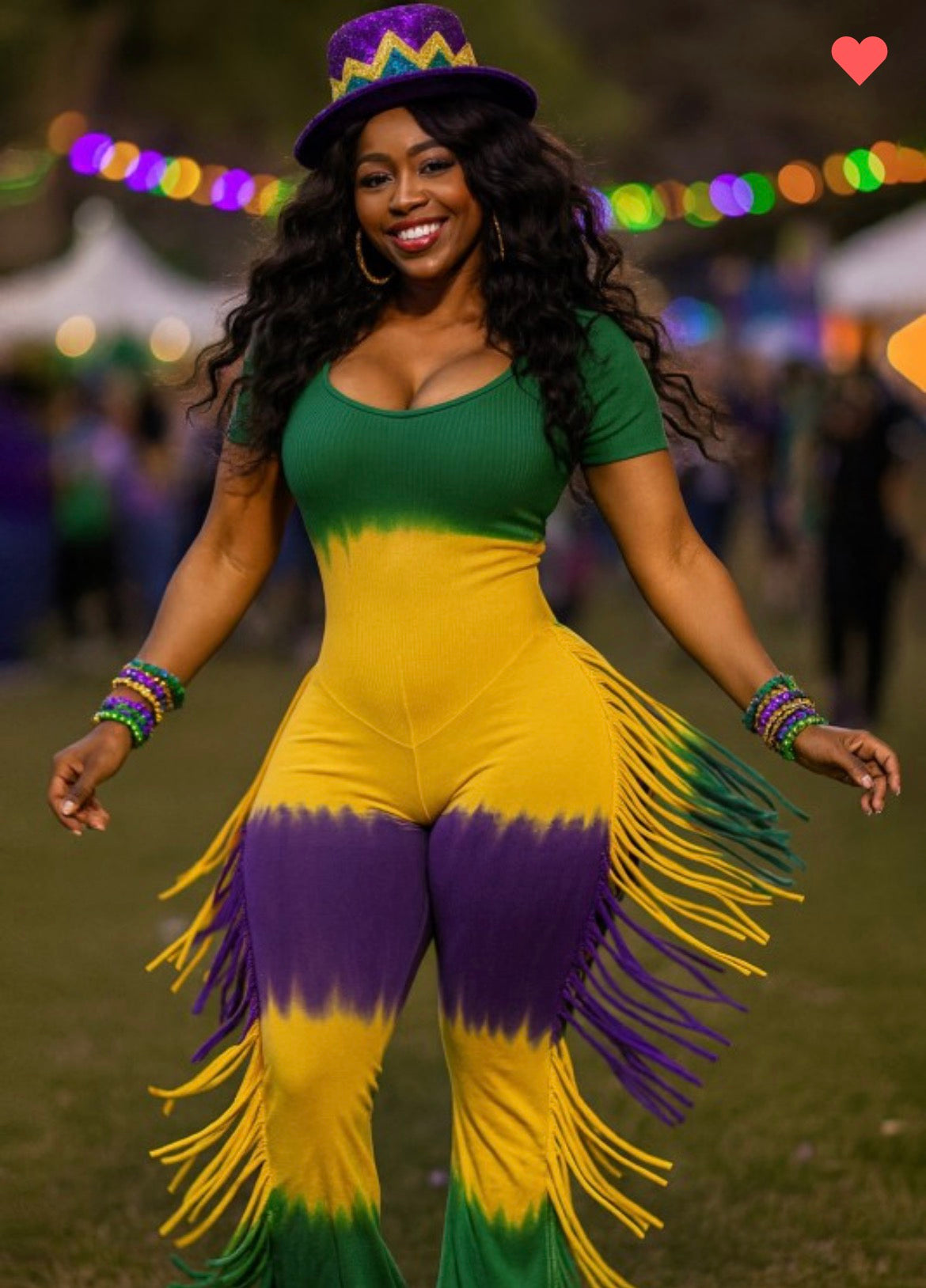Mardi Gras jumpsuit