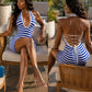 Striped romper