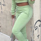 Stacked sweatsuits