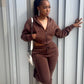 Stacked sweatsuits