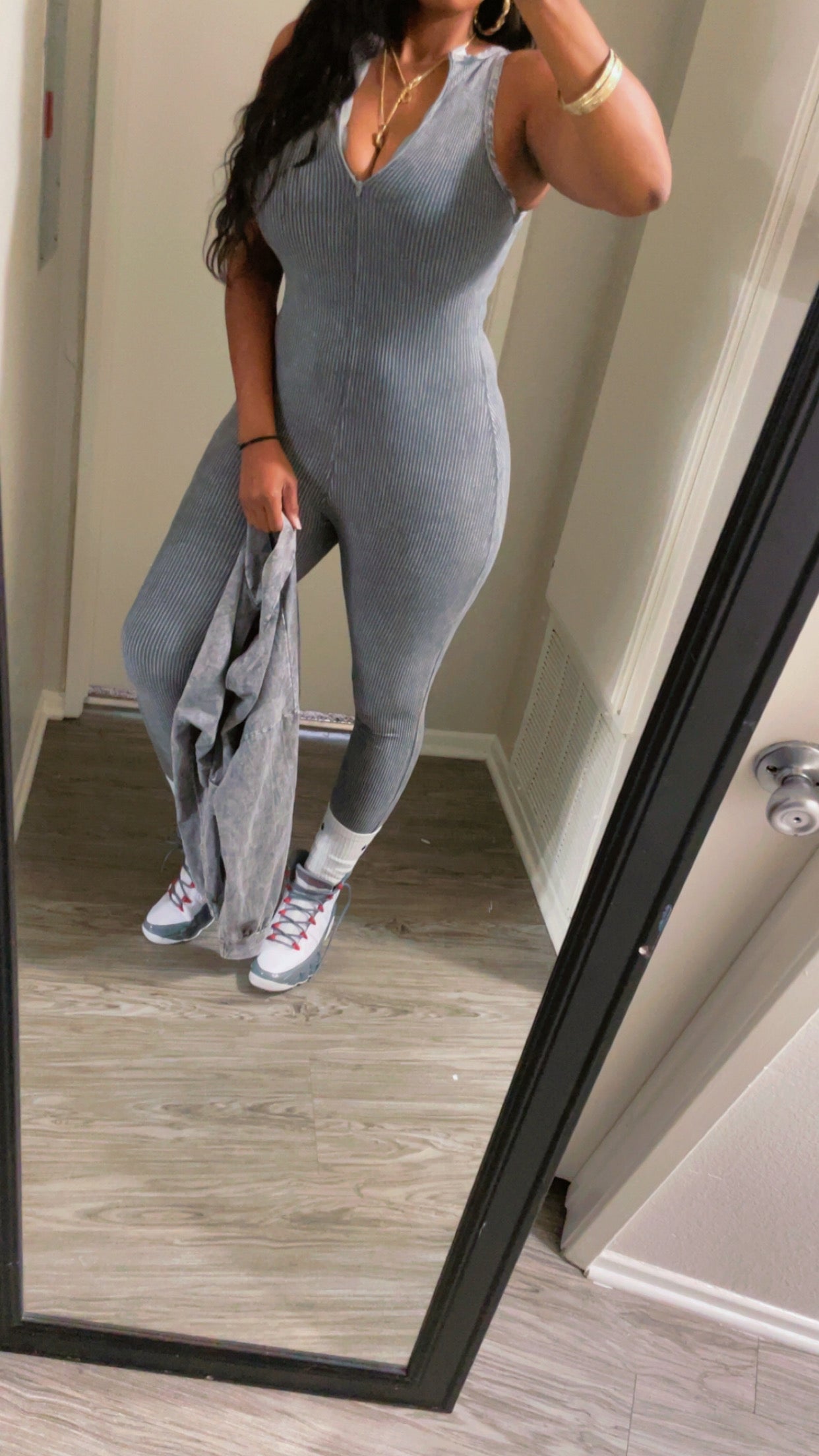 Windbreaker jumpsuit set