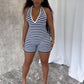 Striped romper